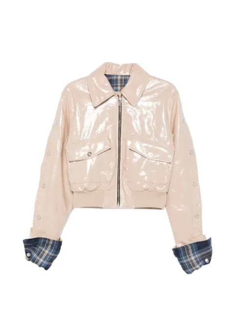 MARBELL Emili flap-pocket cropped jacket