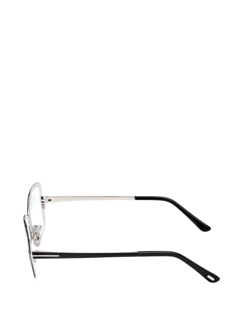 TOM FORD Eyewear Bril met geometrisch montuur Zwart