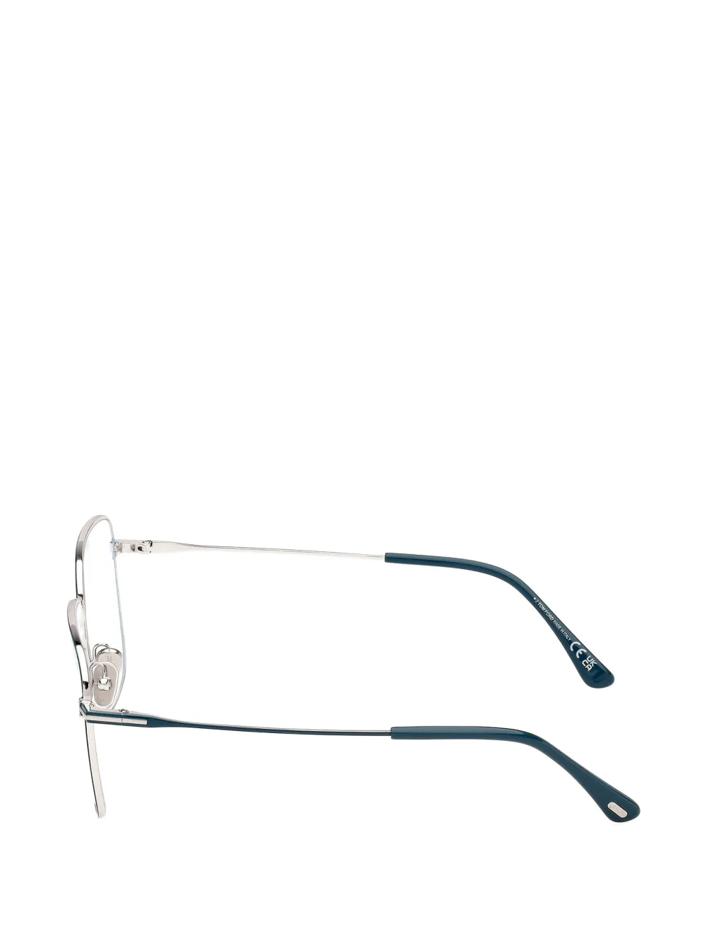  Tom Ford Eyewear Metal Square-frame Glasses - Green 