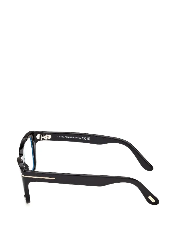 TOM FORD Eyewear スクエアメガネフレーム | ブラック | FARFETCH JP