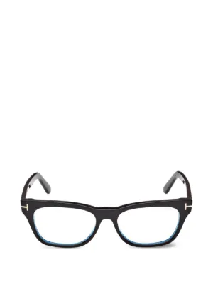 TOM FORD Eyewear スクエアメガネフレーム | ブラック | FARFETCH JP