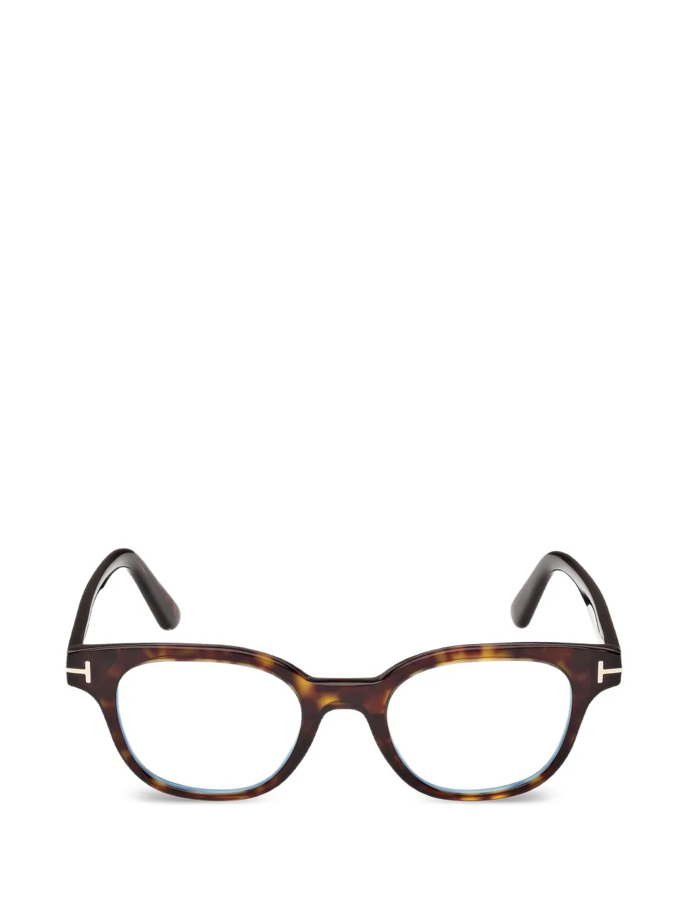 TOM FORD Eyewear round-frame glasses - Marrone