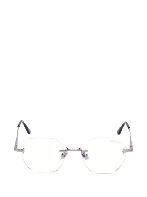 TOM FORD Eyewear rimless oval-frame glasses