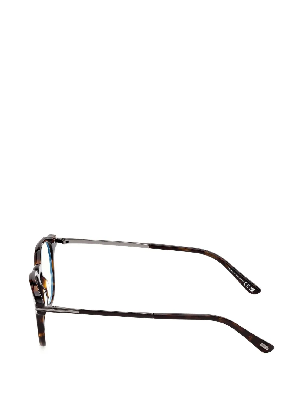 TOM FORD Eyewear Bril met rond montuur Bruin