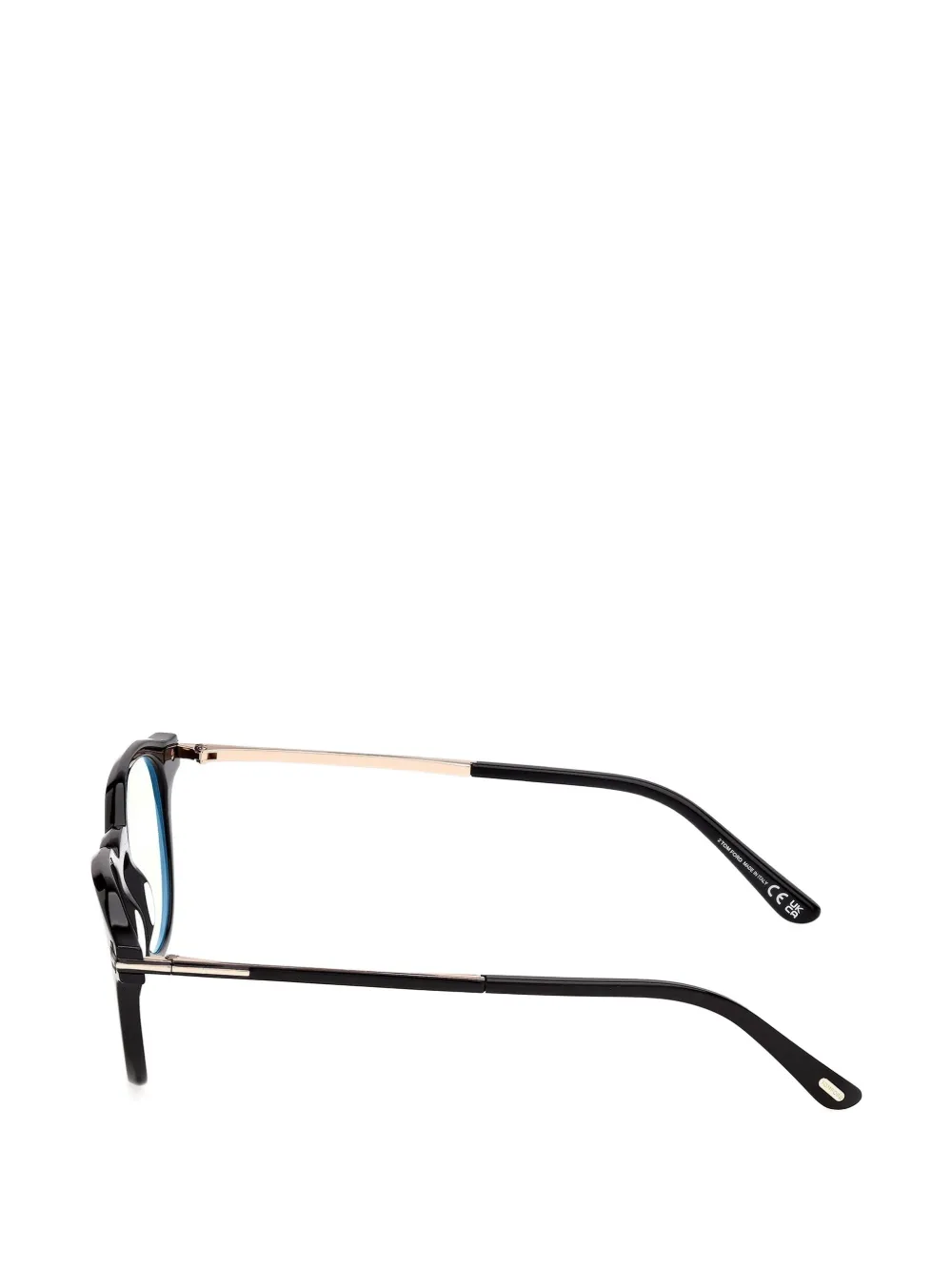 TOM FORD Eyewear Bril met rond montuur Zwart