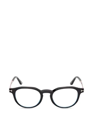 TOM FORD Eyewear スクエアメガネフレーム | ブラック | FARFETCH JP