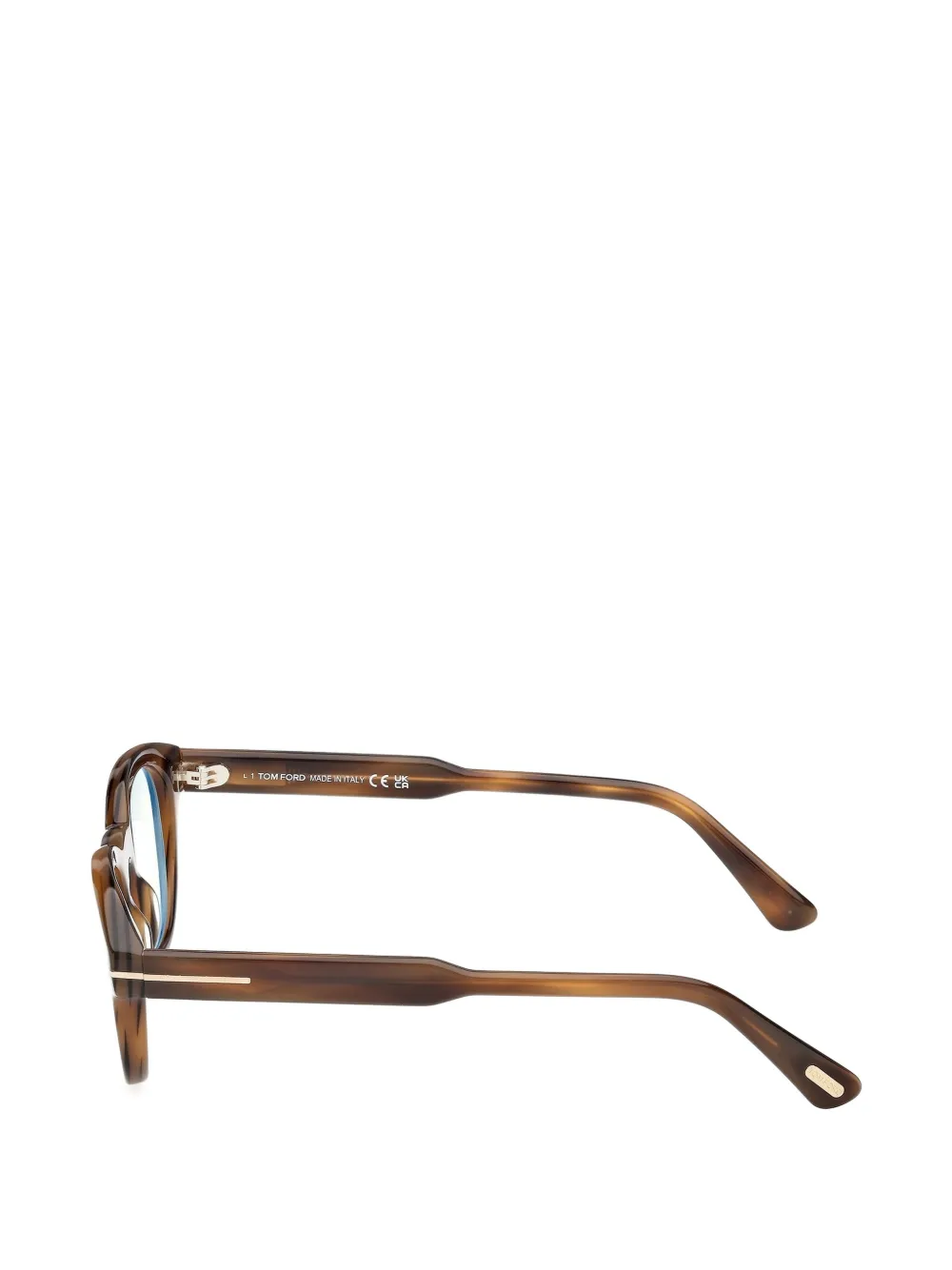 TOM FORD Eyewear Bril met rond montuur Bruin