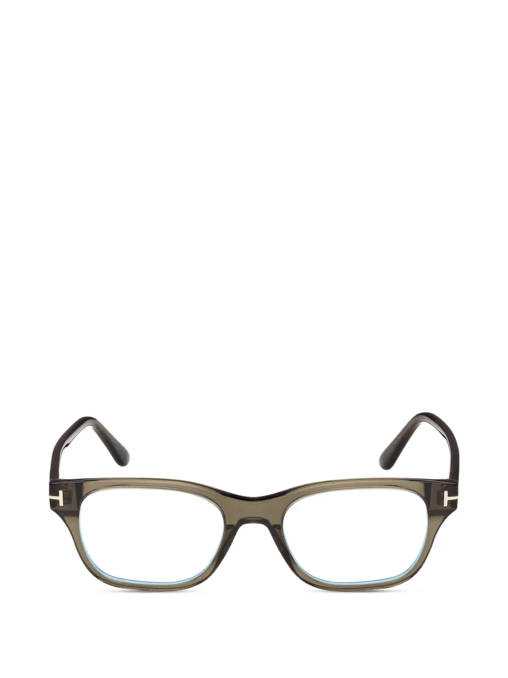 TOM FORD Eyewear square-frame glasses - Marrone