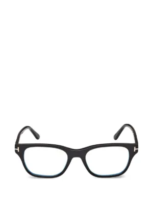 TOM FORD Eyewear スクエアメガネフレーム | ブラック | FARFETCH JP