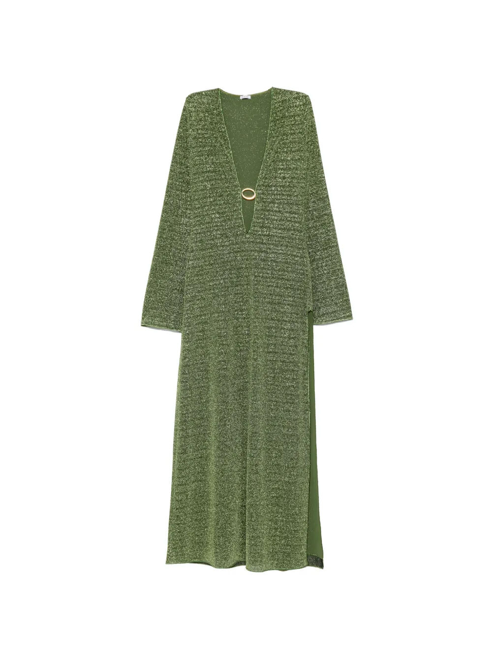 Oséree V-neck ring maxi dress - Verde