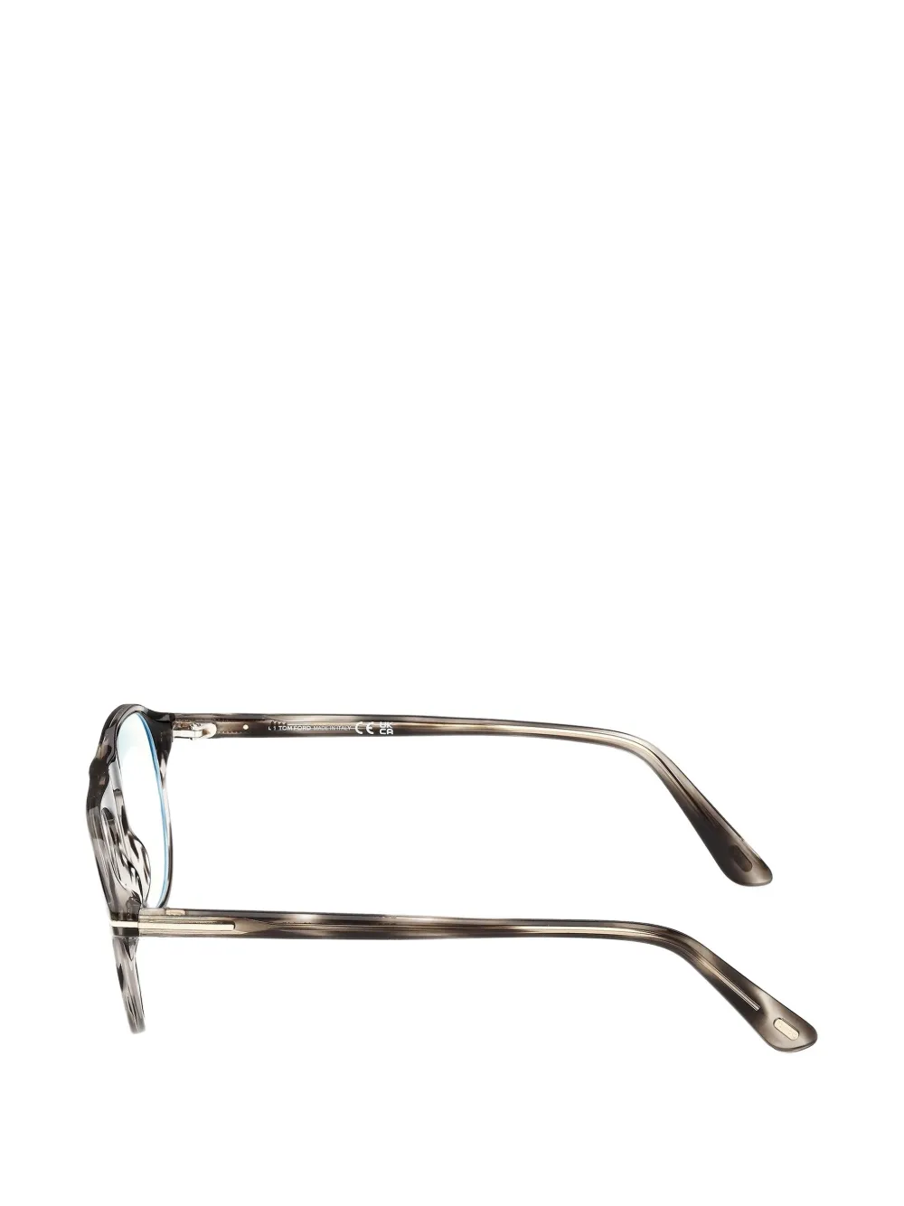 TOM FORD Eyewear Bril met rond montuur Grijs