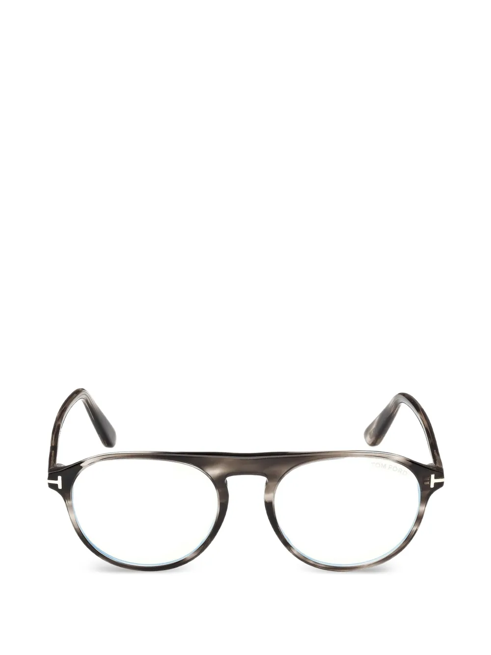 TOM FORD Eyewear round-frame glasses - Grigio