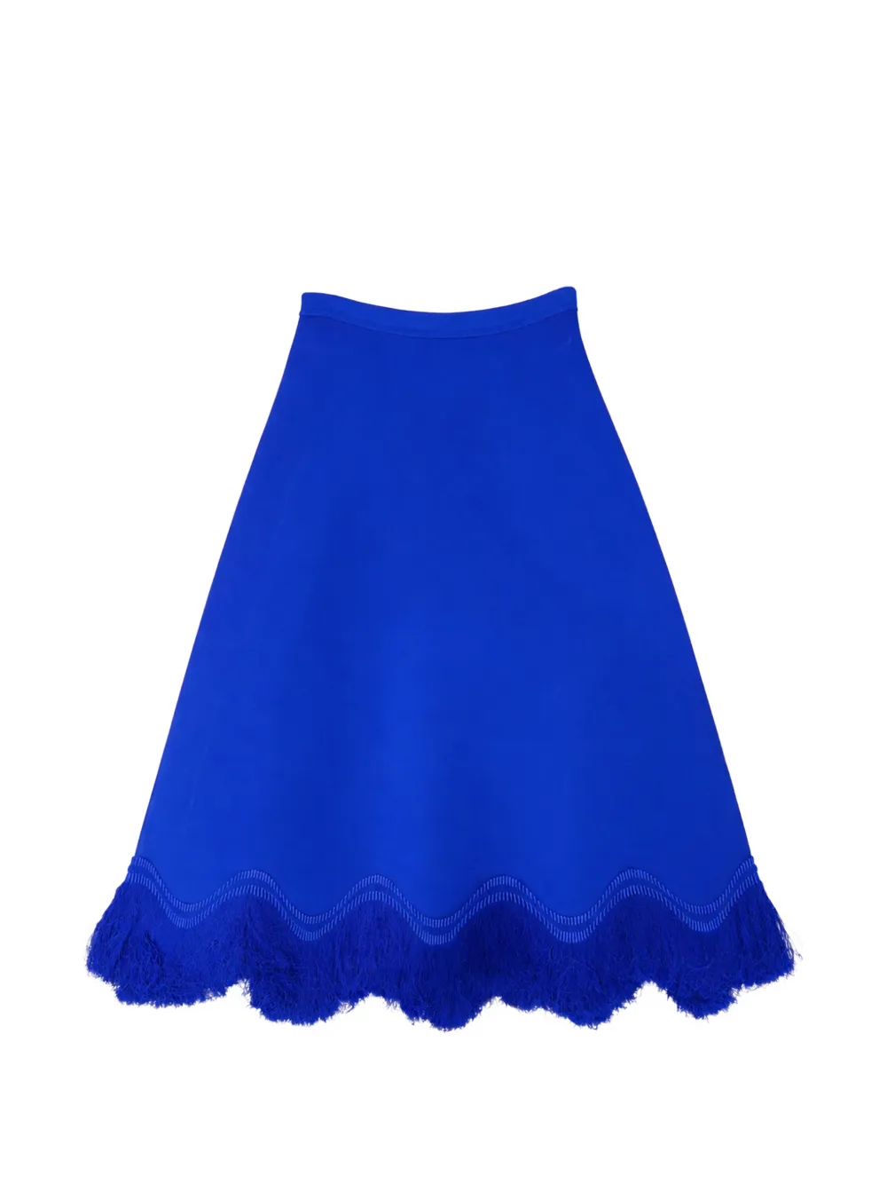 Ulla Johnson Paulina fringe-detail midi skirt - Blu