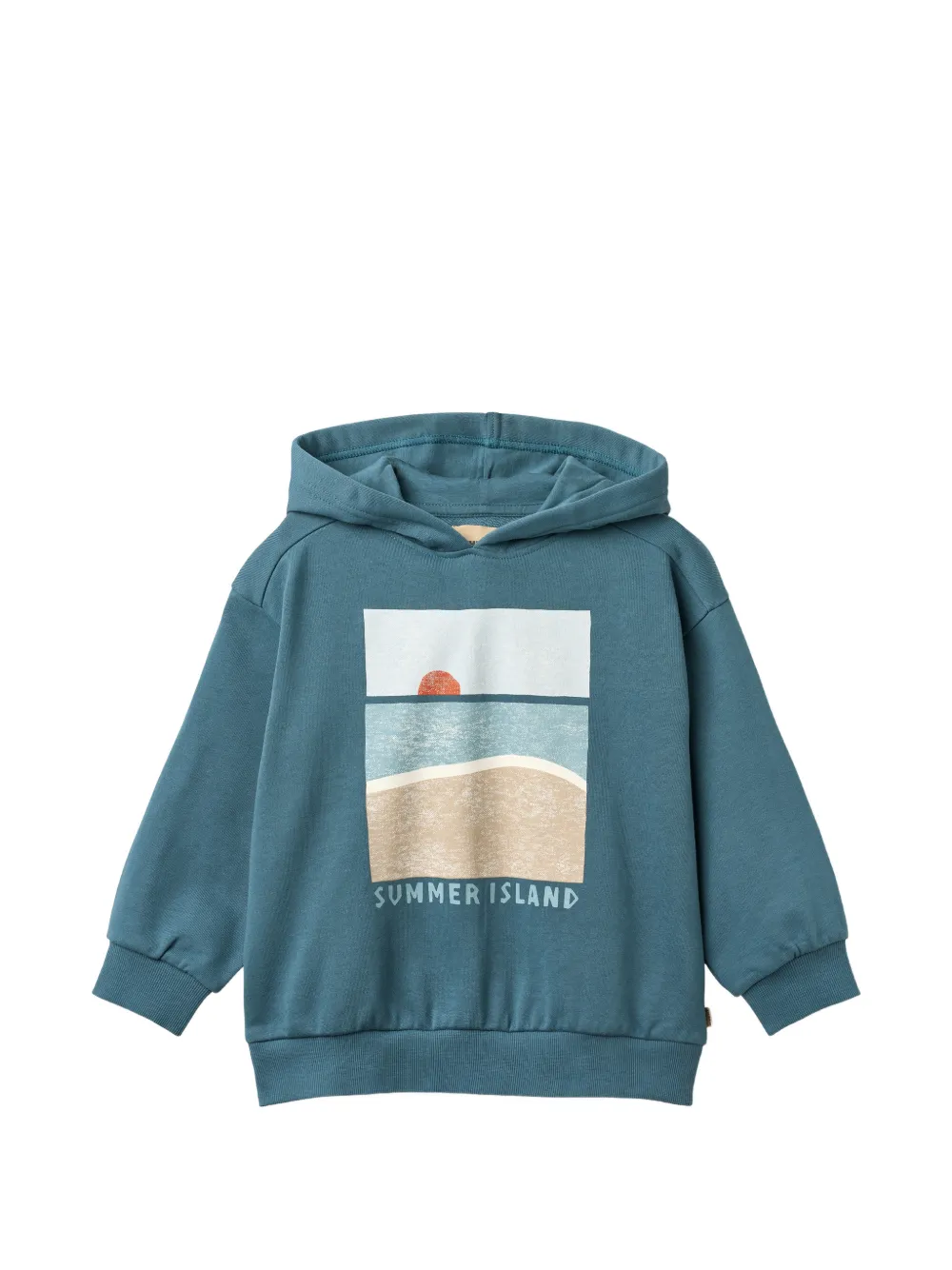 WHEAT Francis graphic-print hoodie - Blu