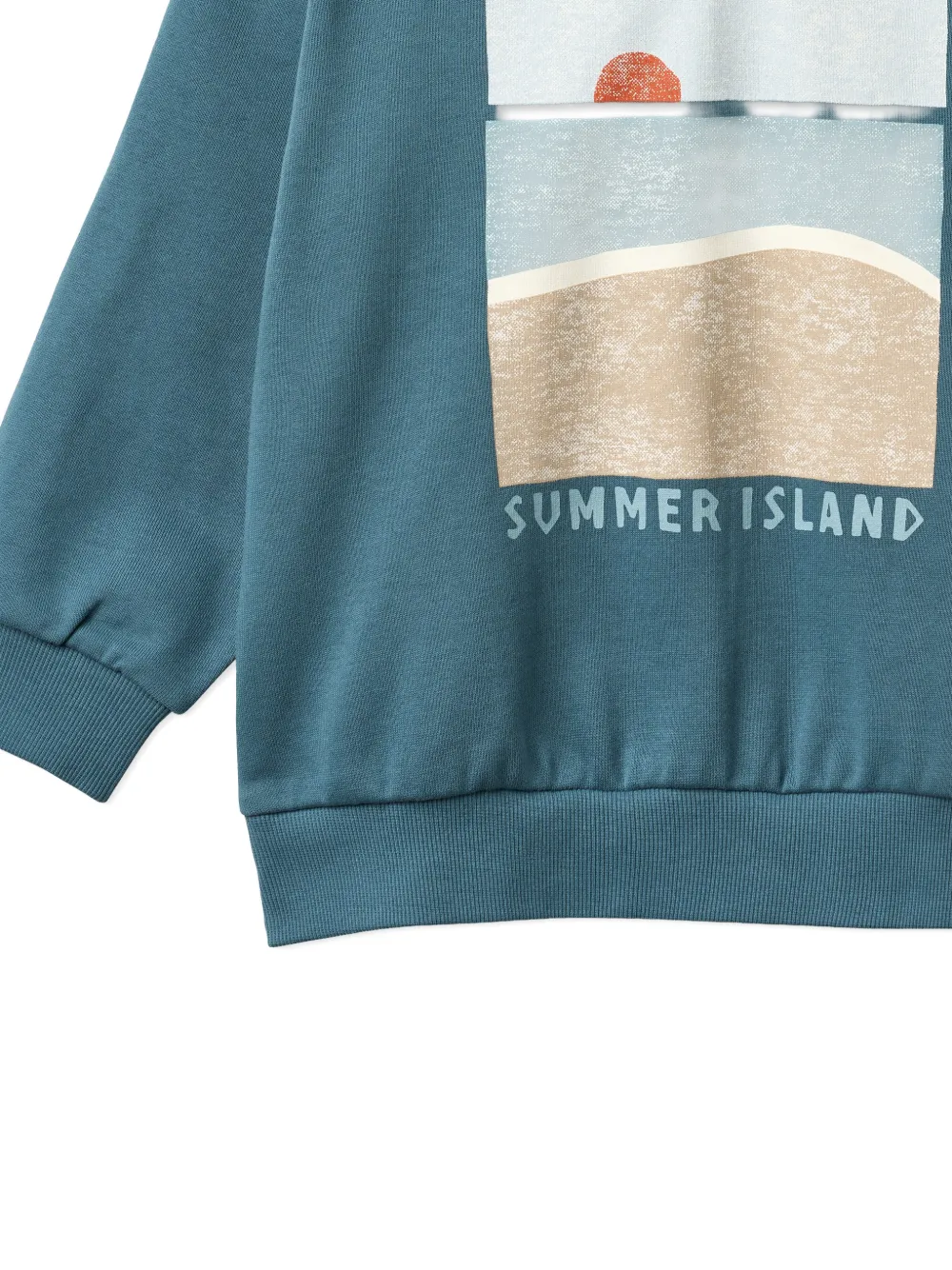  Wheat Francis Graphic-print Hoodie - Blue 