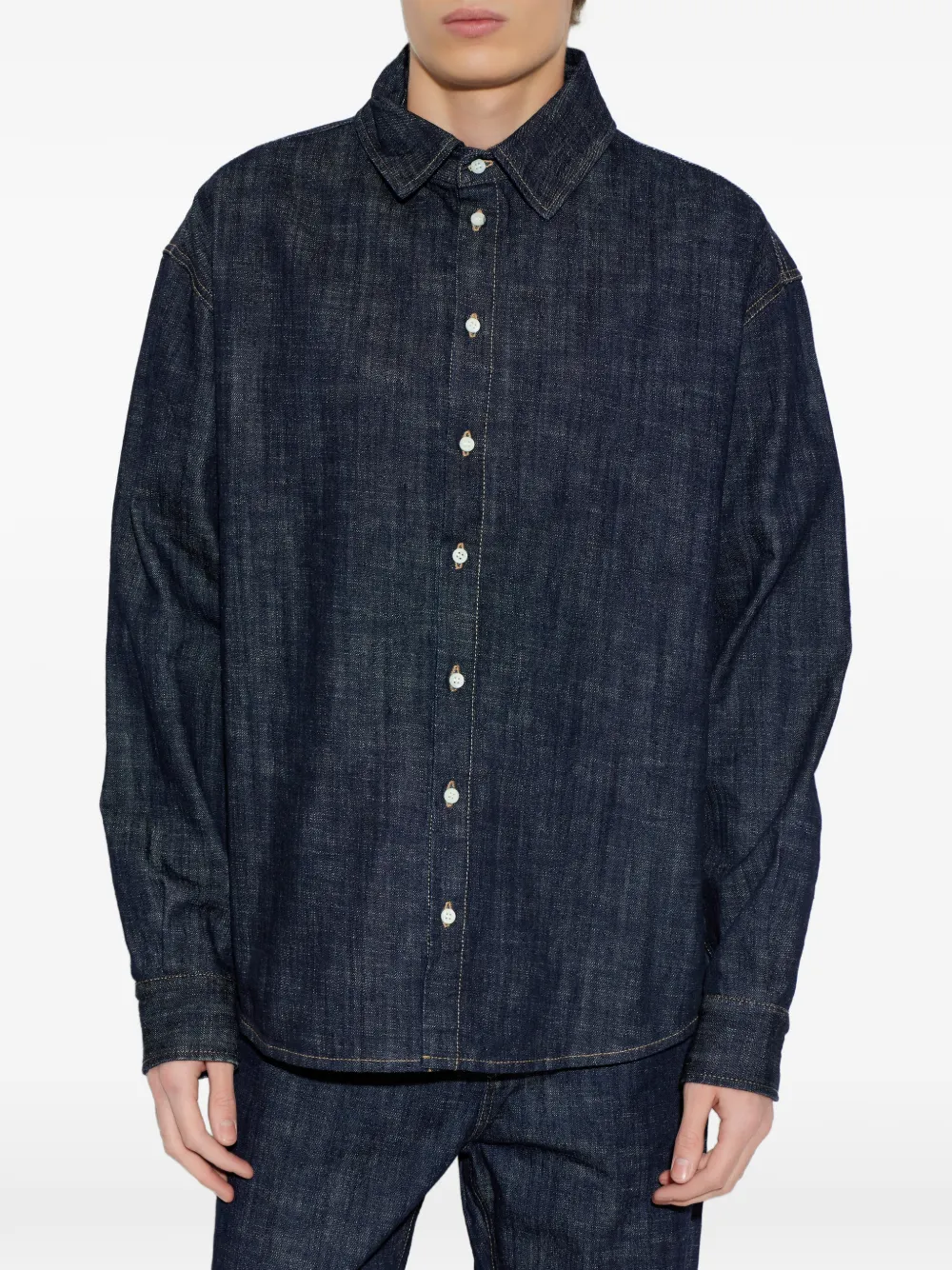  Jacquemus Simon Denim Shirt - Blue 
