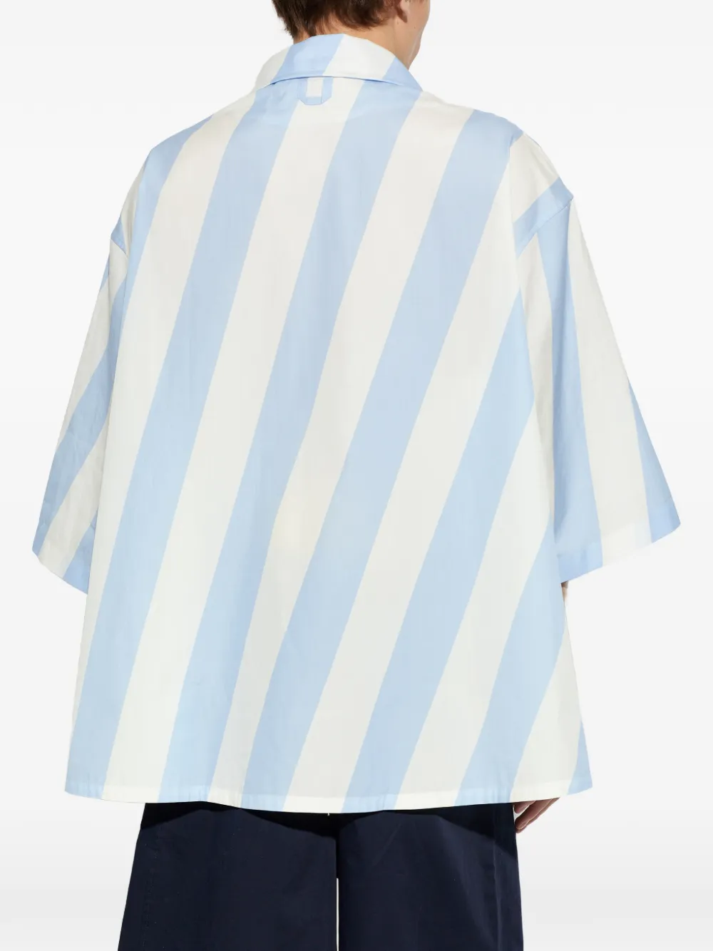 Jacquemus Gestreepte overhemd Blauw