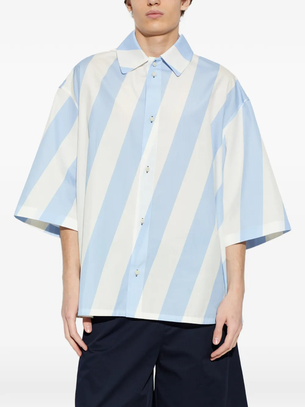 Jacquemus Gestreepte overhemd Blauw