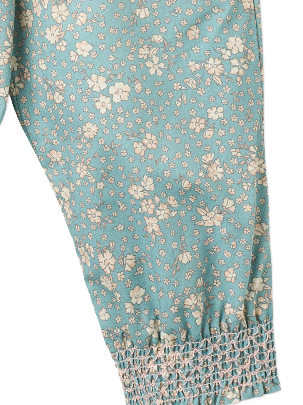  Wheat Sara Floral-print Trousers - Blue 