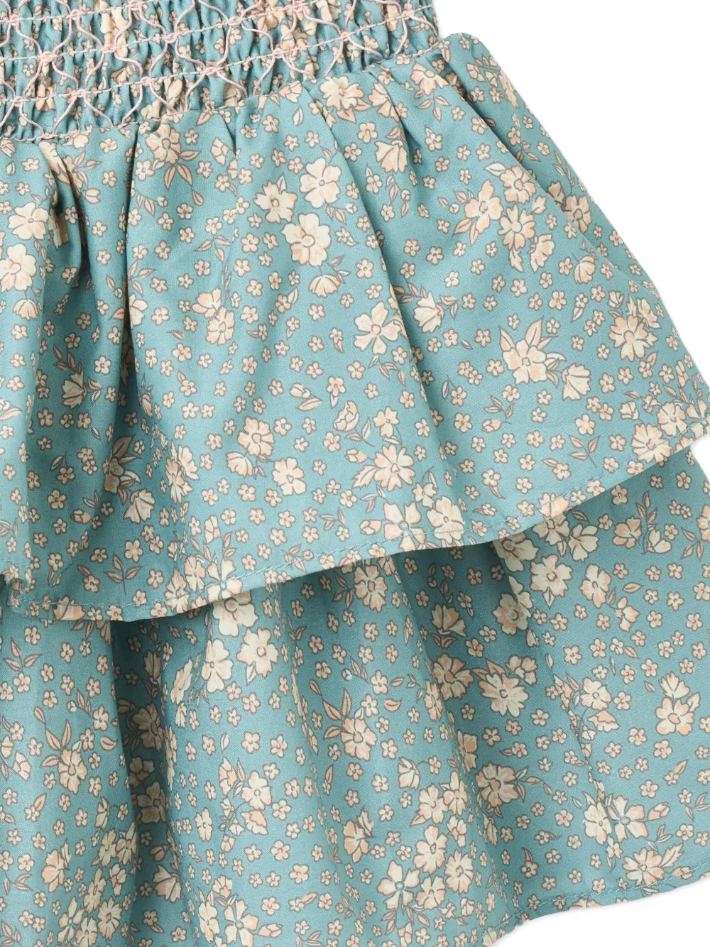  Wheat Hilary Ruffled Floral-print Skirt - Blue 