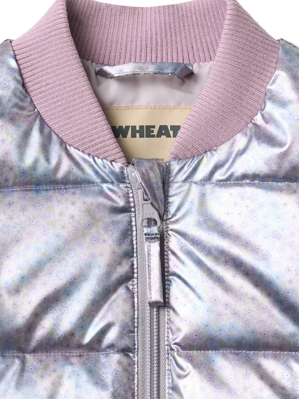 Wheat Quilted Gilet - Silver 