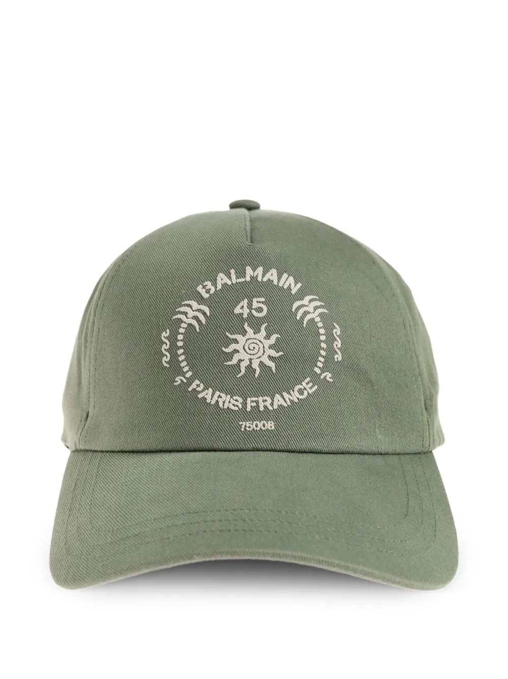 Balmain - logo print cap hat - dames - katoen