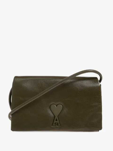 AMI Paris Voulez-Vous leather wallet-on-strap
