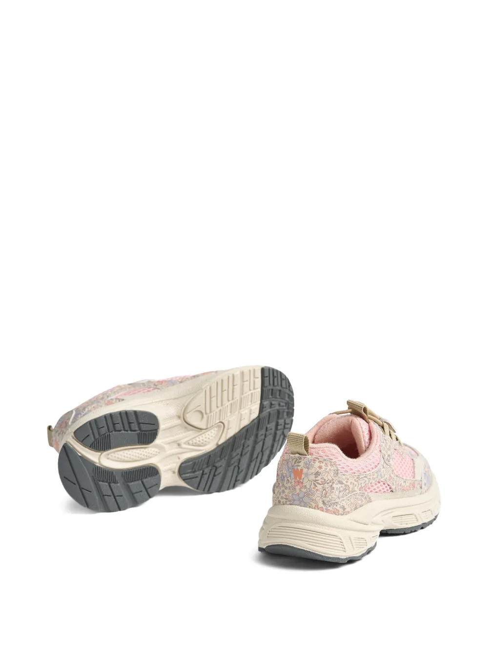WHEAT Arthur leren sneakers met bloemenprint Beige