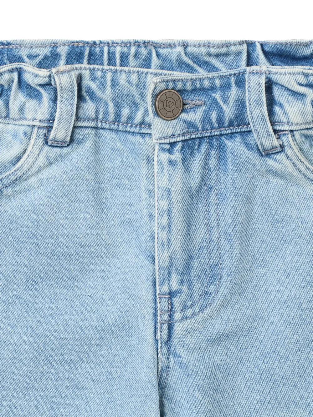  Wheat Christian Logo-patch Shorts - Blue 
