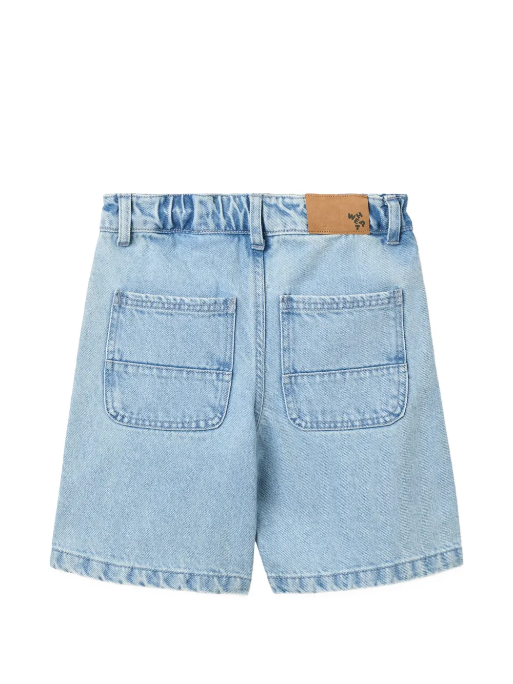  Wheat Christian Logo-patch Shorts - Blue 