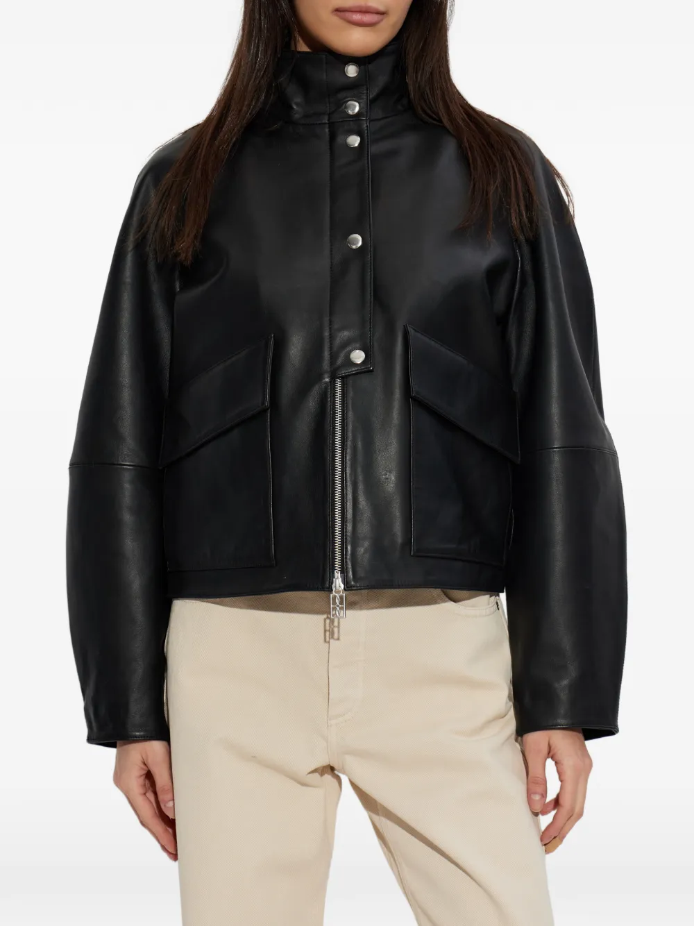  By Malene Birger Button Flap Jacket - Black 