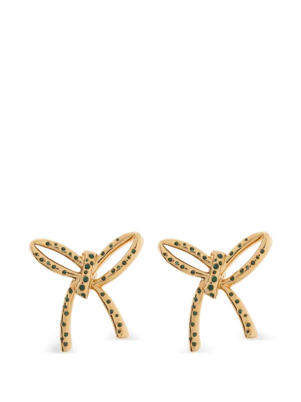 Marni Bow-embellished Earrings in Gold