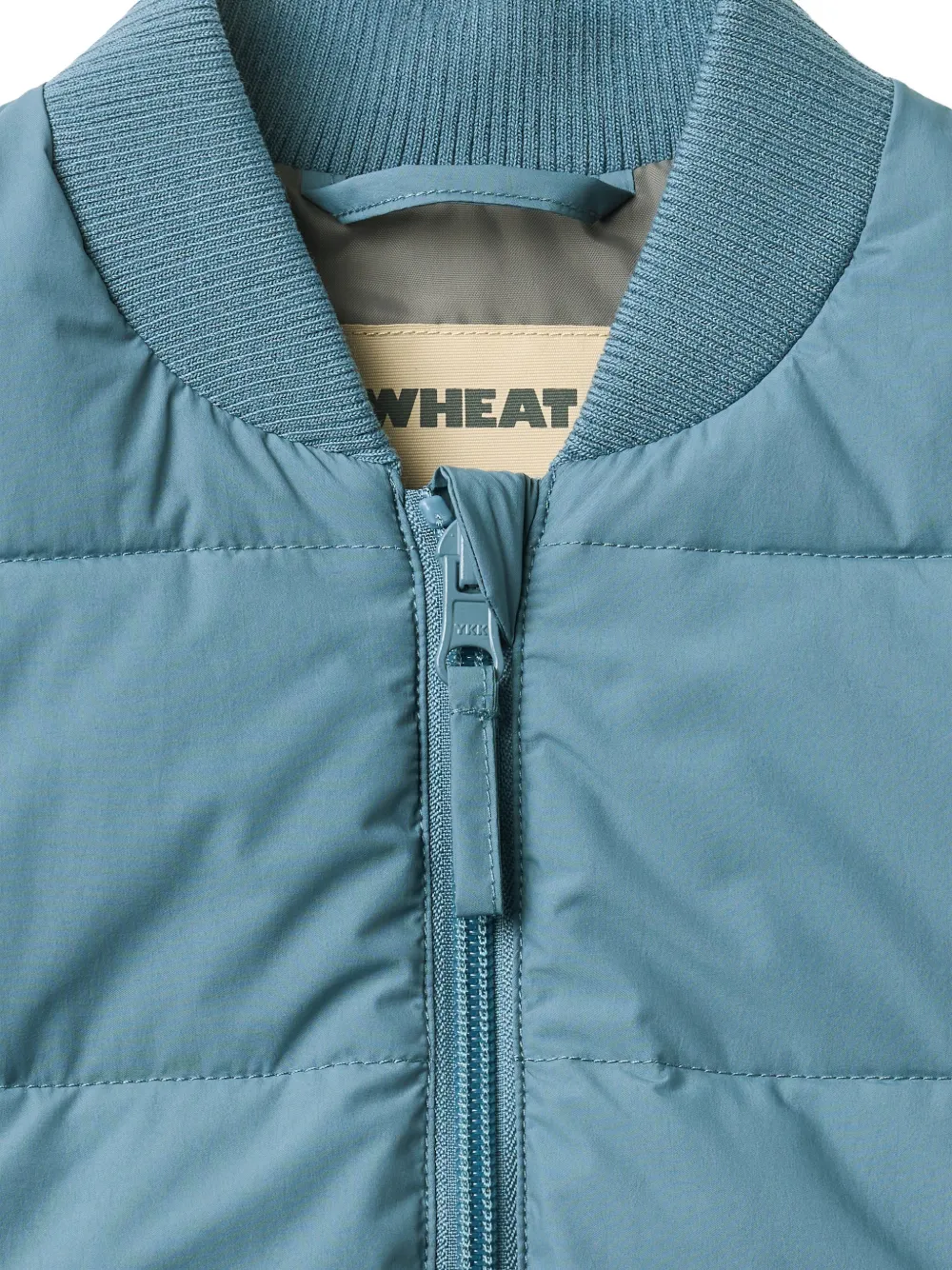  Wheat Padded-design Gilet - Blue 