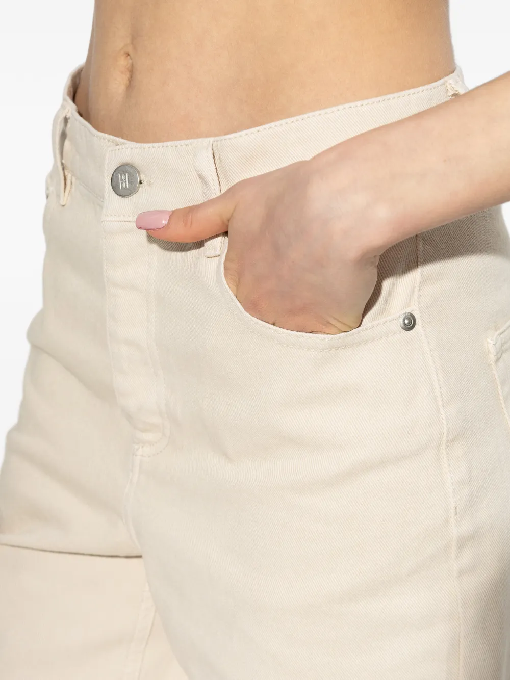 By Malene Birger Houston flared denim jeans Beige
