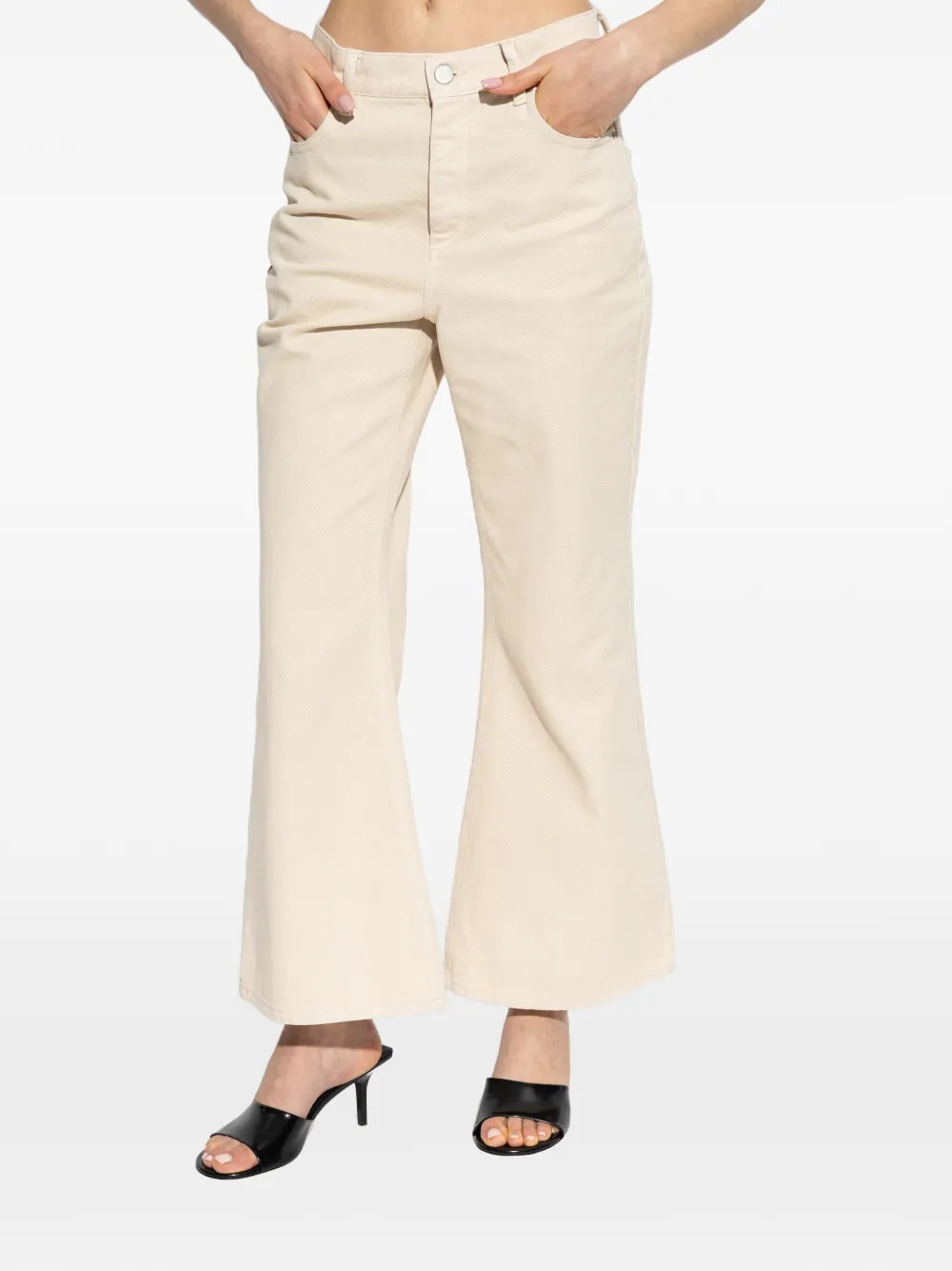  By Malene Birger Houston Flared Denim Jeans - Neutrals 
