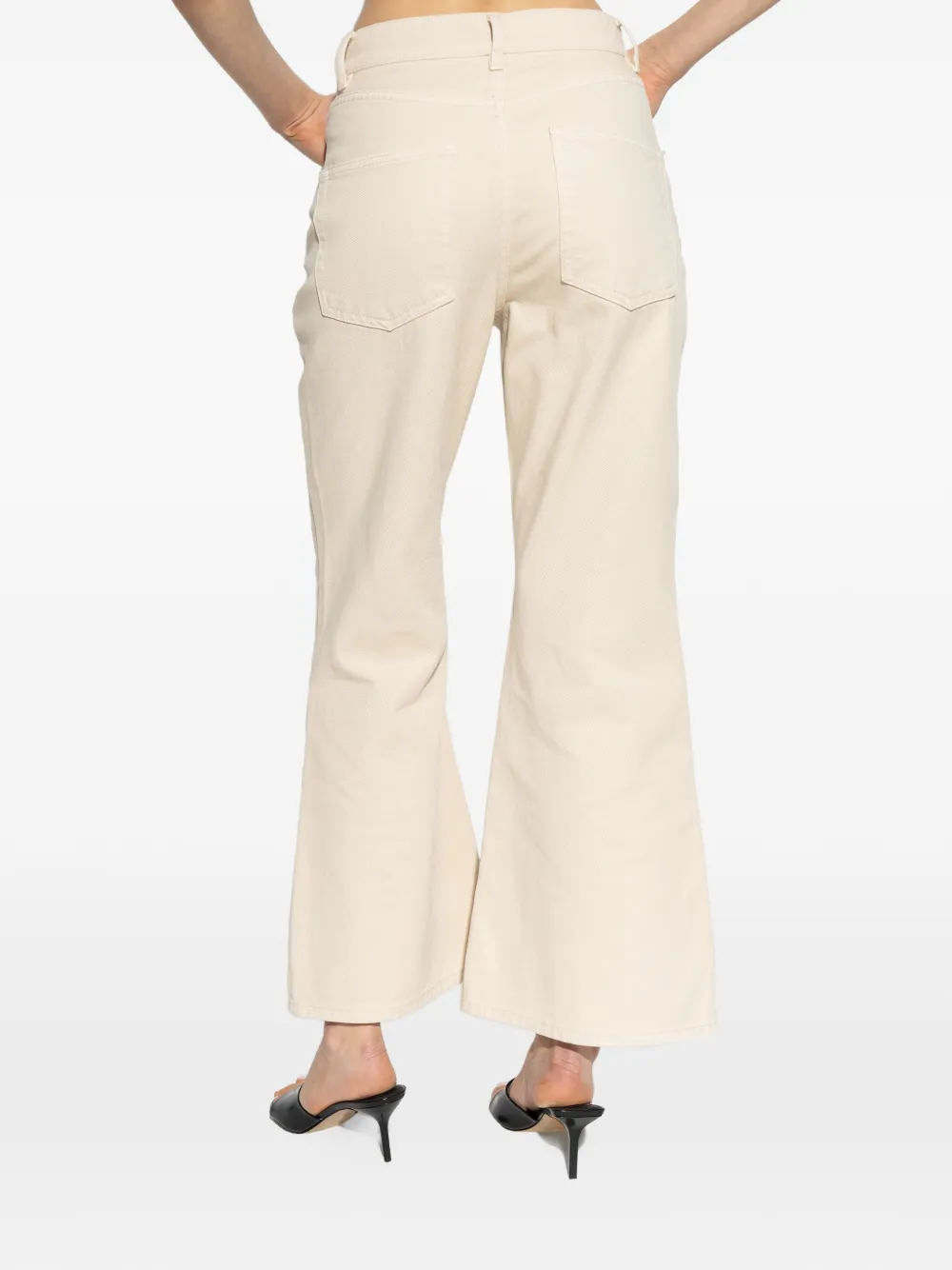 By Malene Birger Houston flared denim jeans Beige