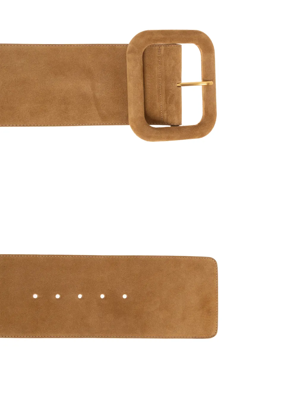  Ami Paris Square-buckle Leather Belt - Neutrals 