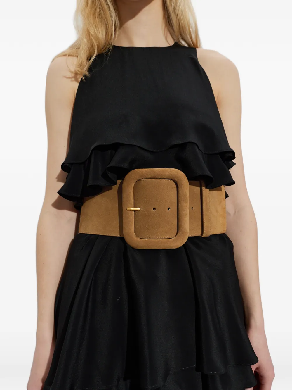 AMI Paris square-buckle Leather Belt | Neutrals | FARFETCH ID