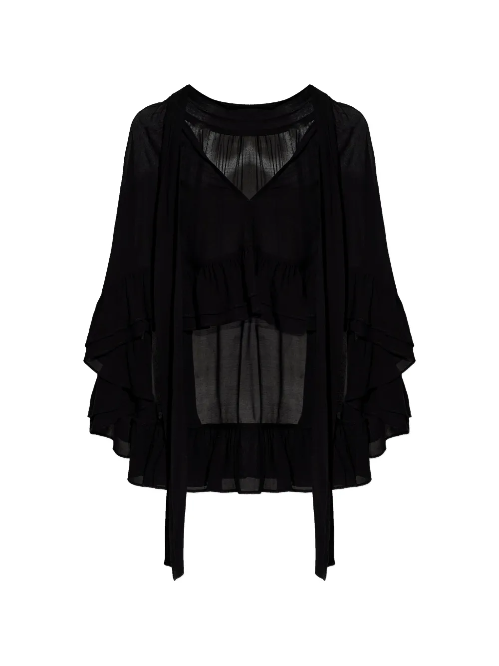 By Malene Birger Cedi cape jacket - Schwarz