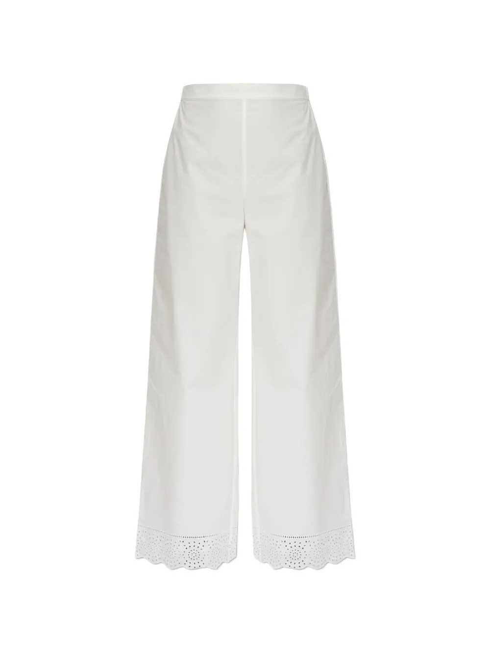 By Malene Birger Gretana broderie-anglaise trousers - Bianco