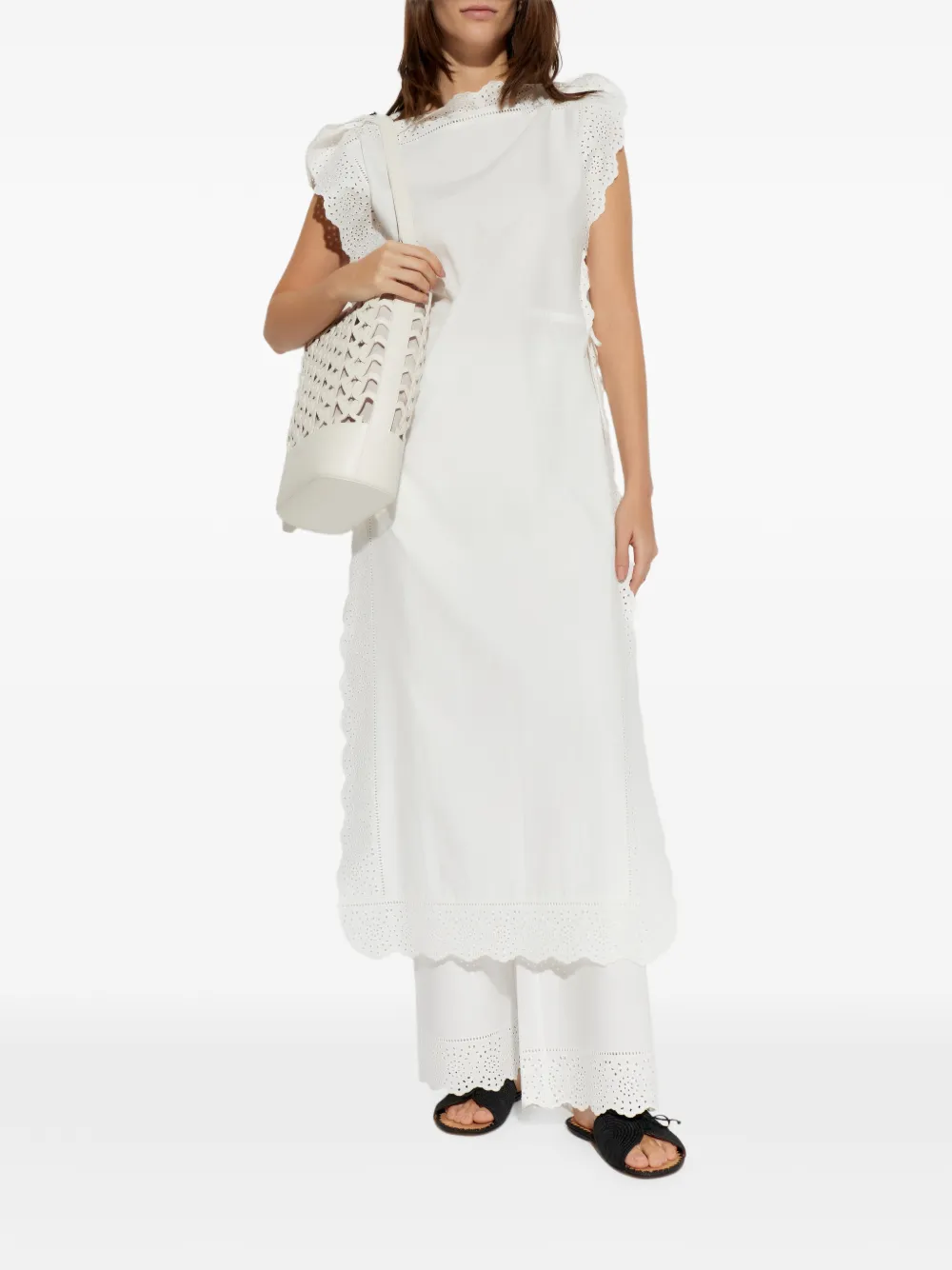 Gretana Broderie-Anglaise Trousers