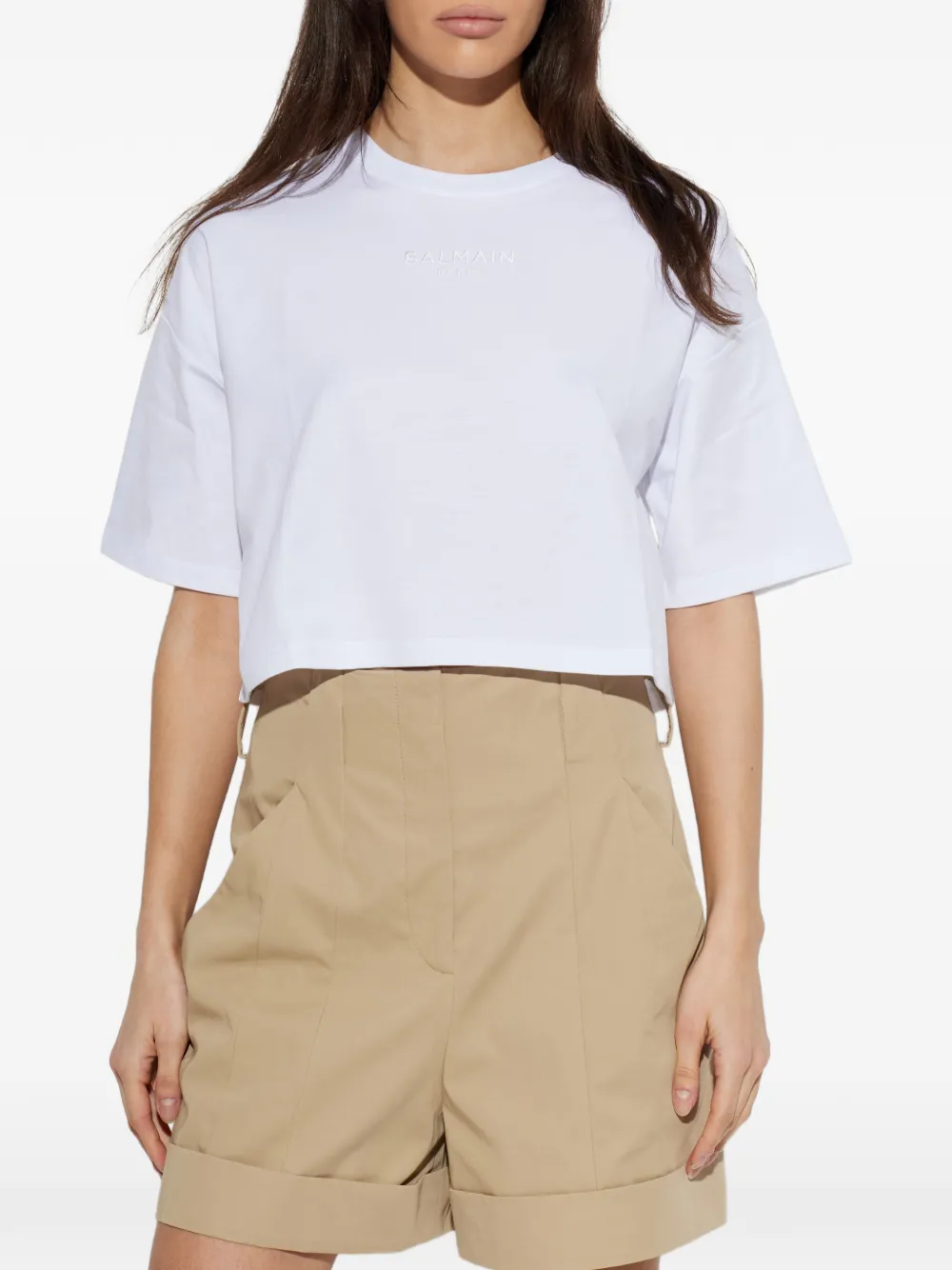  Balmain Logo T-shirt - White 