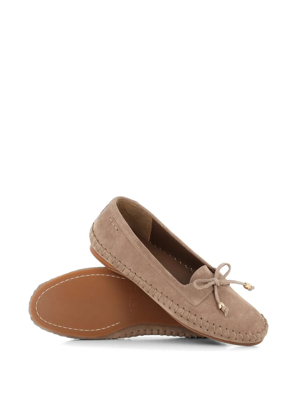Alexander Hotto tie-detail loafers Beige
