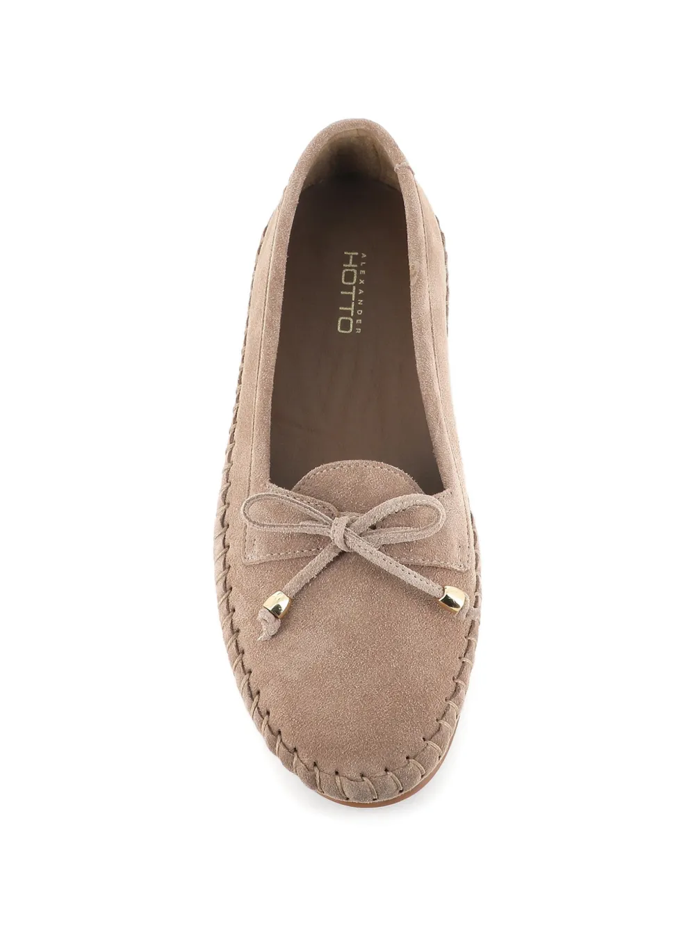 Alexander Hotto tie-detail loafers Beige