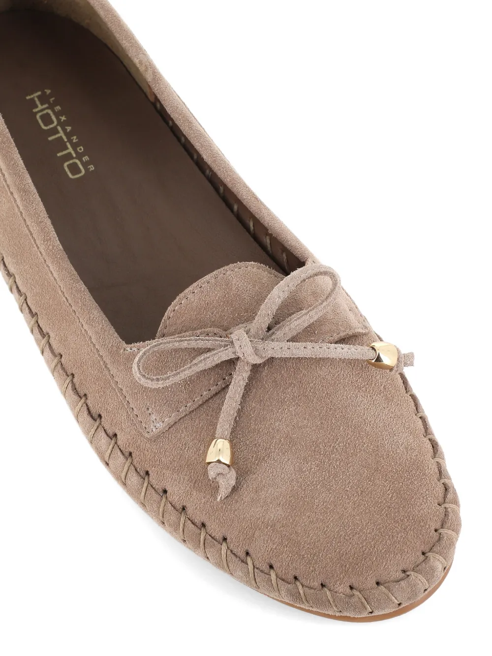 Alexander Hotto tie-detail loafers Beige