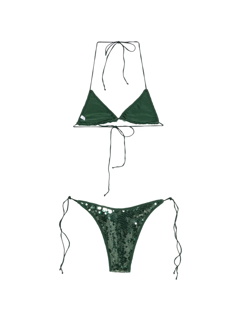  Oséree Marylin Sequinned Bikini - Green 