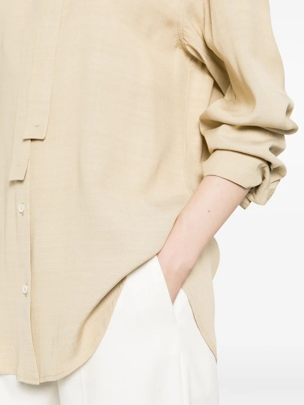 Herno Linnen blouse Beige