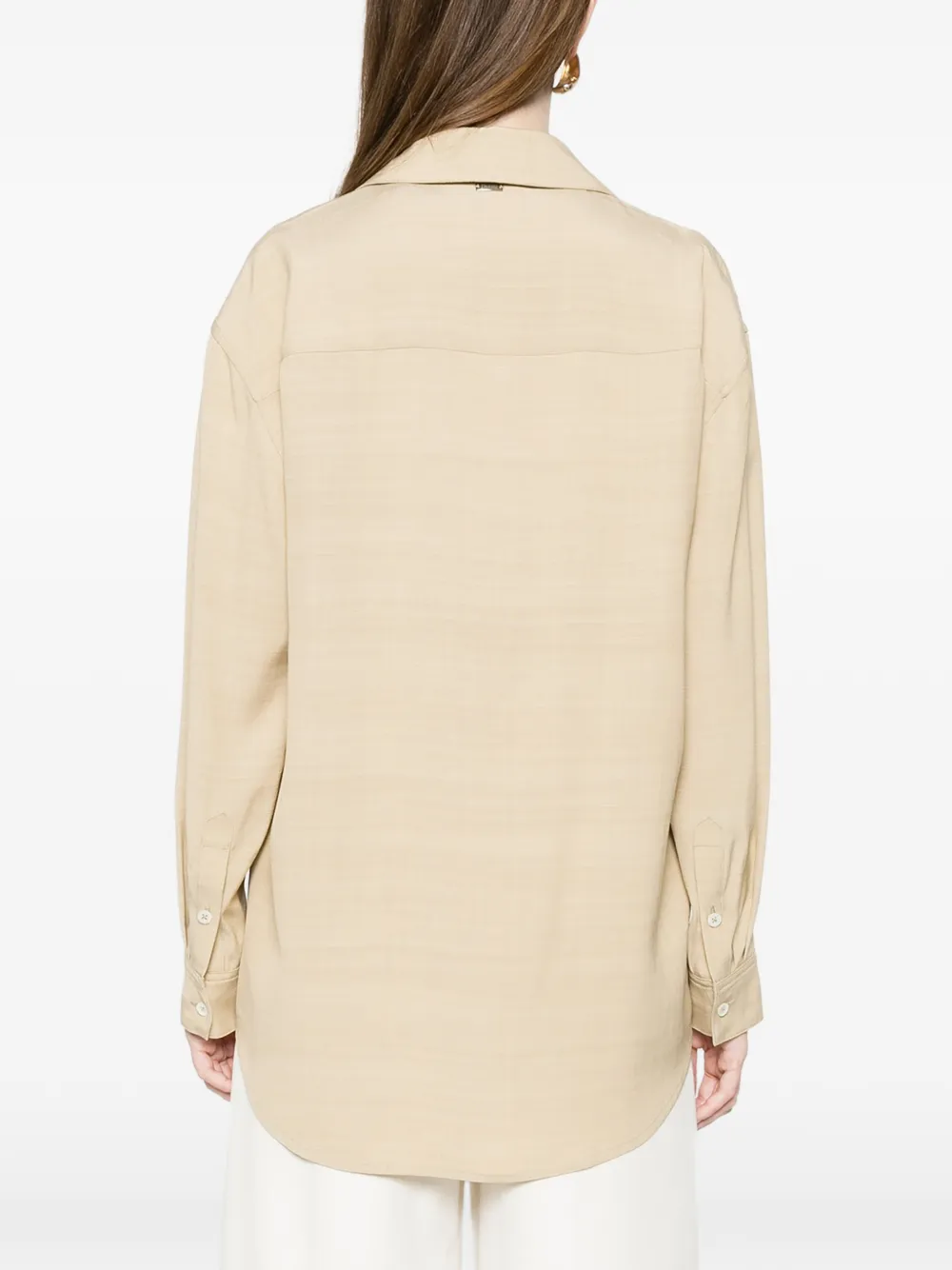 Herno Linnen blouse Beige