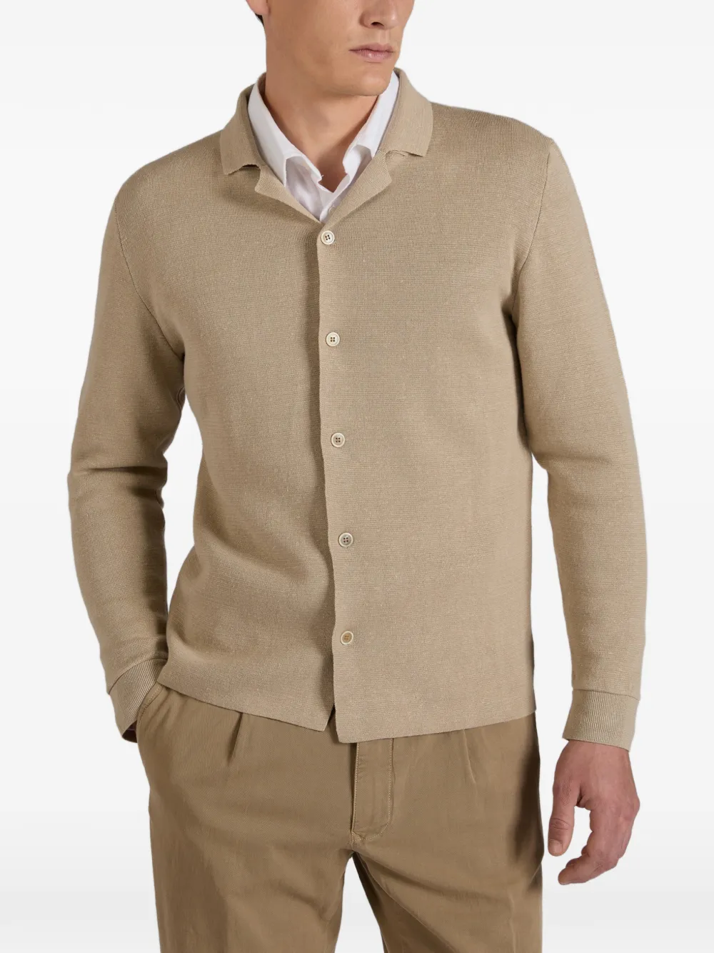  Zanone V-neck Cardigan - Neutrals 