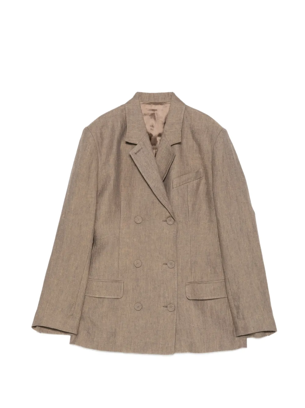 MARK KENLY DOMINO TAN Jenia double-breasted jacket - Marrone